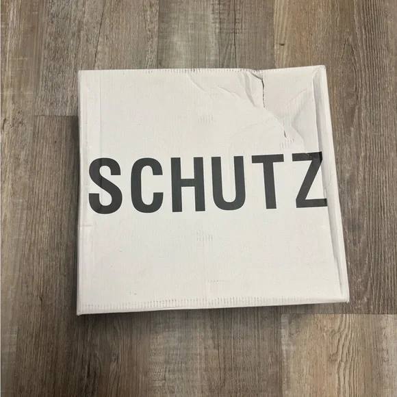 NEW Schutz Renee Ankle Strap Platform Pump Hologram Heels